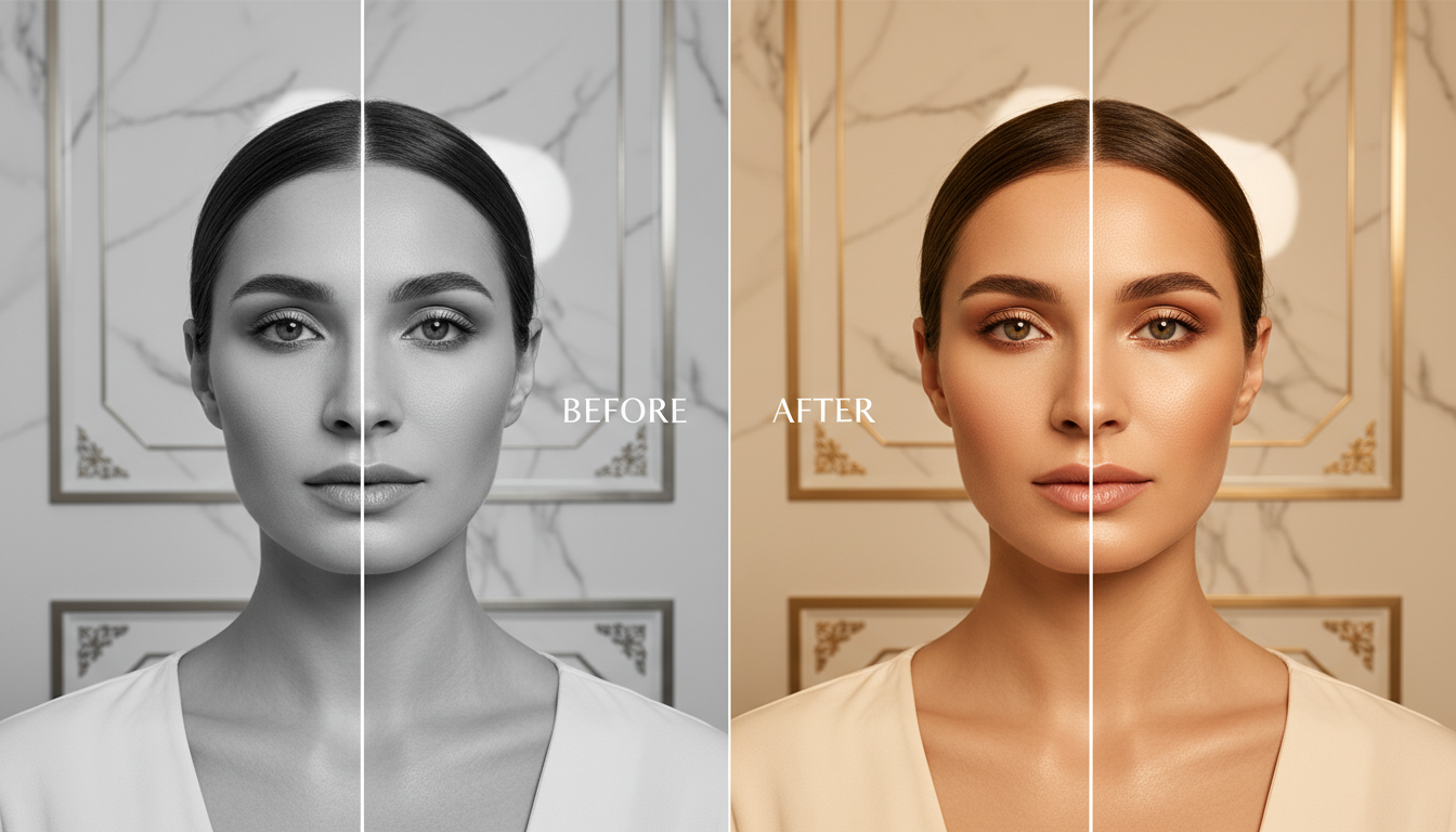 Resultado de rejuvenescimento facial